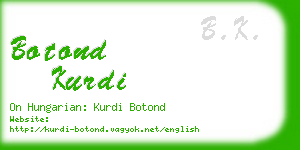 botond kurdi business card